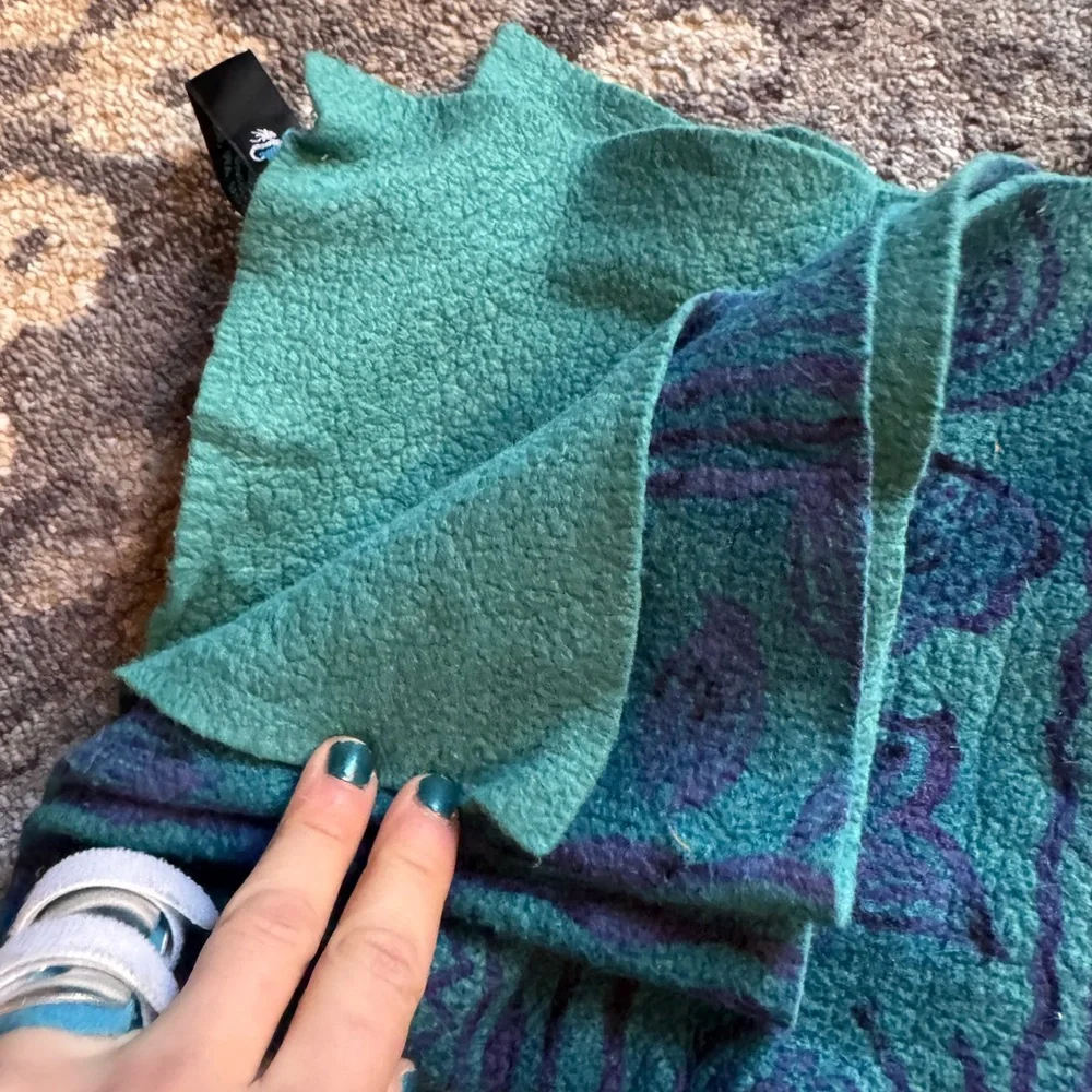 Teal and Purple Patterned Pack Towel